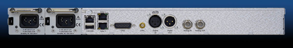 Задняя панель - 2wcom MPX-1c – Профессиональный одноканальный FM-MPX over IP кодек с опцией µMPX