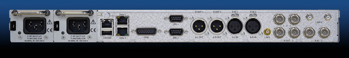 Задняя панель 2wcom 4audio MPX-1g - это универсальное устройство «все в одном», включающее RDS-кодер, стереокодер, AoIP / MPXoIP кодер и FM / DAB приемник-ретранслятор