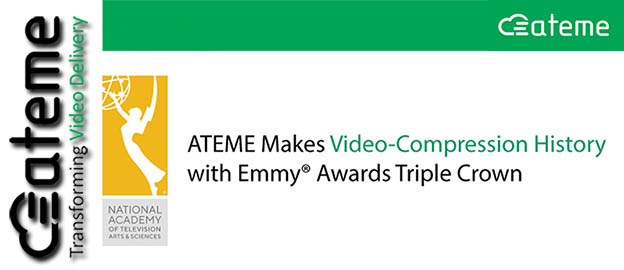 ATEME получила три награды Emmy® в области технологий кодирования видео